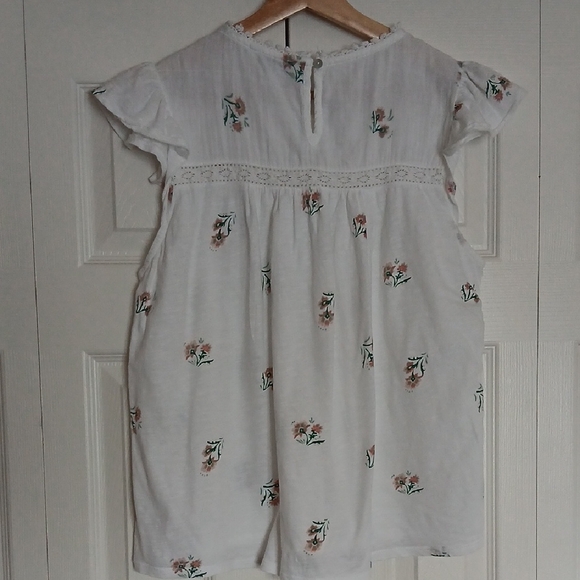 Lucky Brand White Floral Blouse - Picture 4 of 9